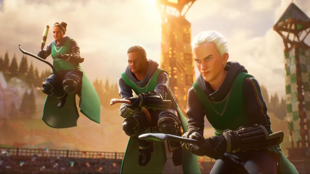 Malfoy's Team in the Harry Potter: Quidditch Champions game