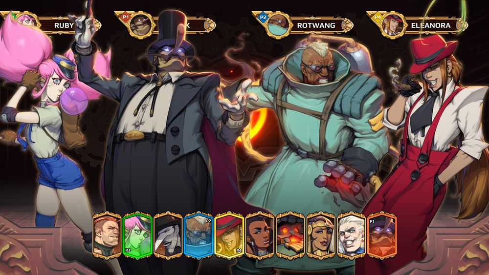 Four fighters in the game Diesel Legacy: The Brazen Age