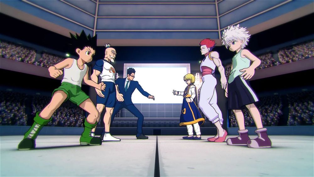 Characters ready to fight in HUNTERxHUNTER: NENxIMPACT