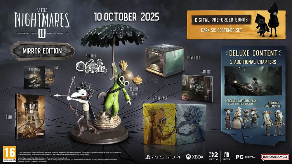 Little Nightmares III Mirror Edition content