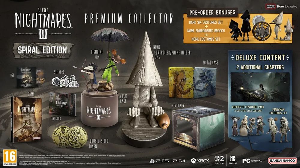 Little Nightmares III Spiral Edition content