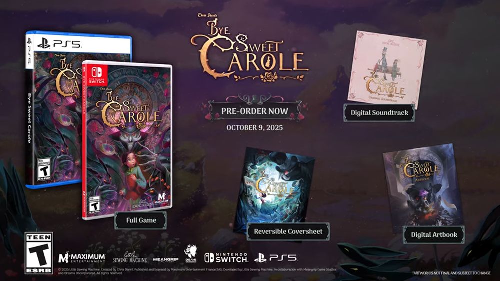 Bye Sweet Carole physical edition content